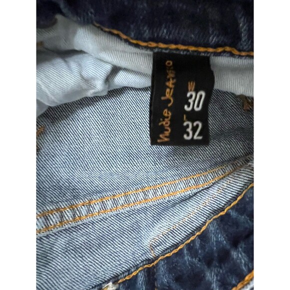 Nudie Jeans Co Men’s 30x32 Blue Denim Jeans Button Fly Made in Italy - Picture 4 of 6